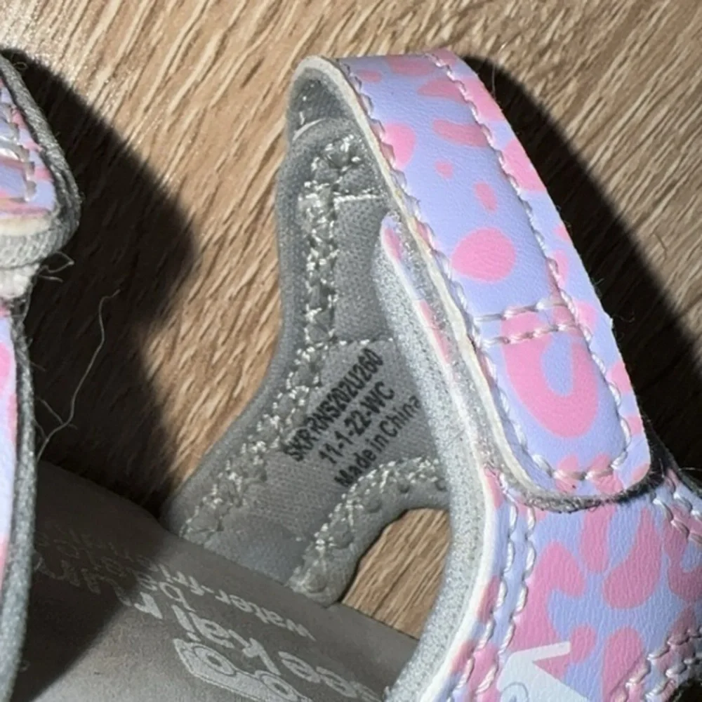 See Kai Run Logan Pink & Purple Cheetah Toddler‎ Girl Sandals